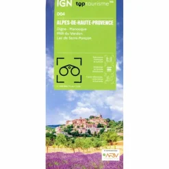 4 ALPES DE HAUTE PROVENCE - Straßenkarte