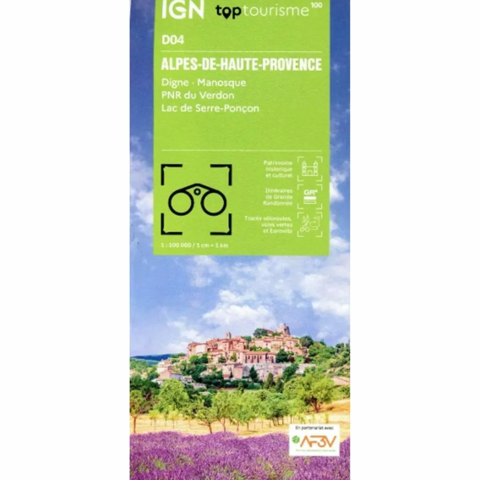 4 ALPES DE HAUTE PROVENCE - Straßenkarte