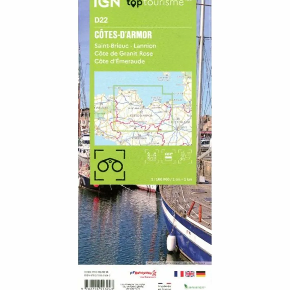 22 CÔTES-D'ARMOR - Straßenkarte