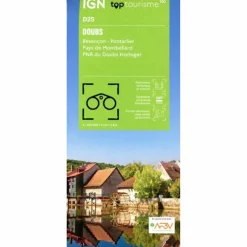 25 DOUBS BESANÇON - Straßenkarte