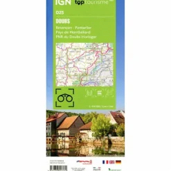 25 DOUBS BESANÇON - Straßenkarte