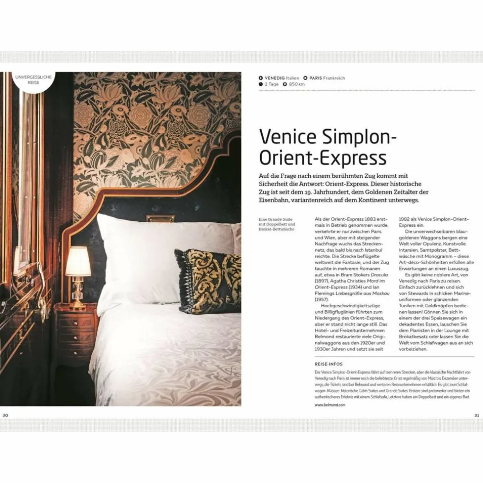 50 ZUGREISEN DURCH EUROPA - Reiseführer