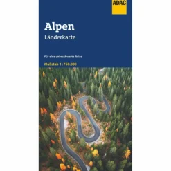 ADAC LÄNDERKARTE ALPEN 1:750.000 - Straßenkarte