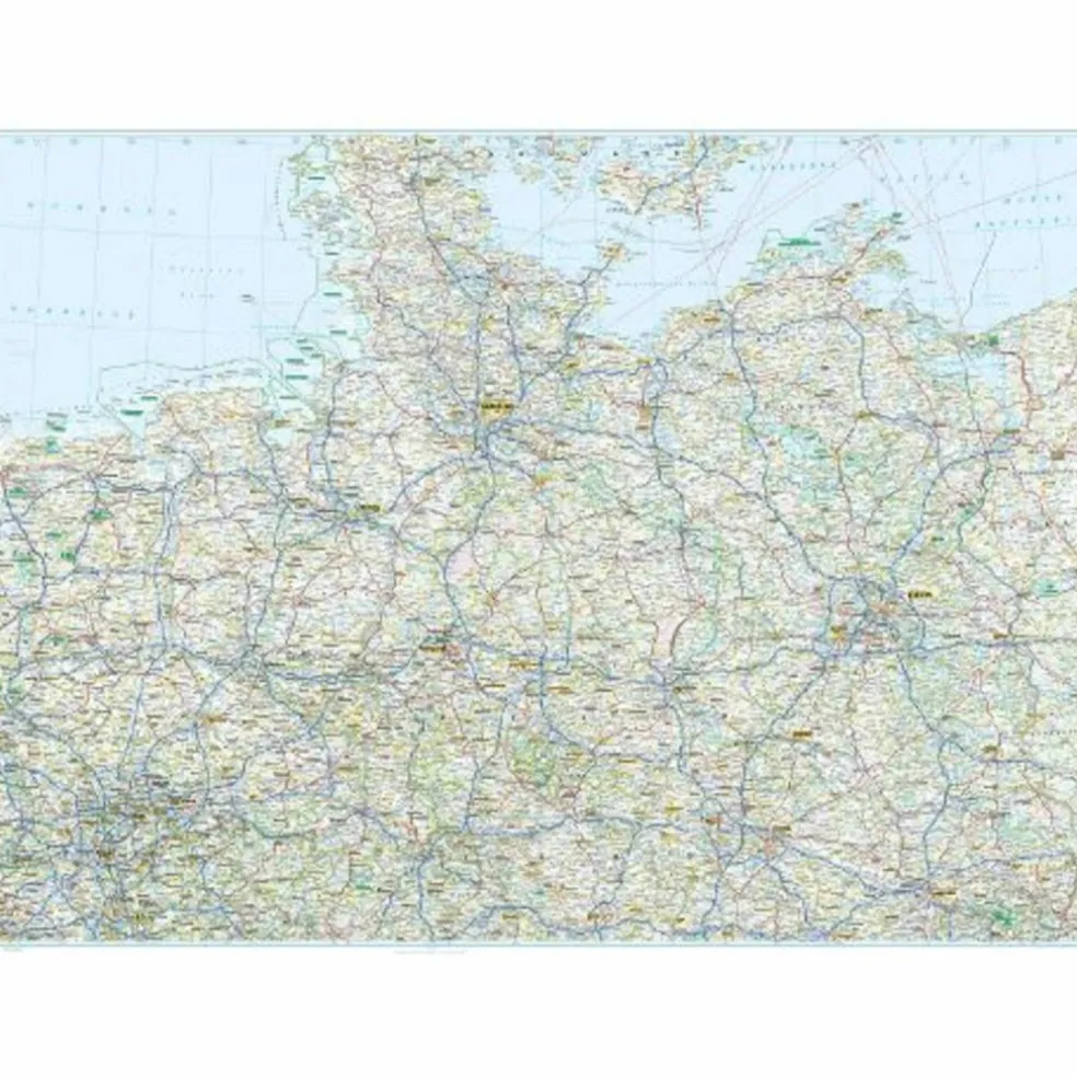 ADAC LÄNDERKARTE DEUTSCHLAND NORD 1:500.000 - Straßenkarte