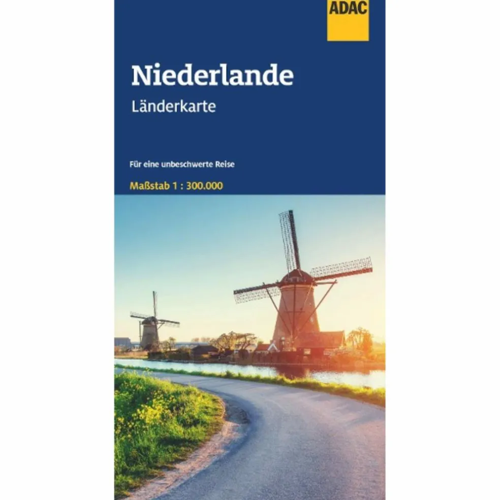 ADAC LÄNDERKARTE NIEDERLANDE 1:300.000 - Straßenkarte