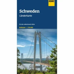 ADAC LÄNDERKARTE SCHWEDEN 1:750.000 - Straßenkarte
