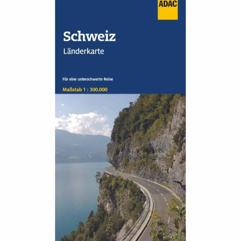 ADAC LÄNDERKARTE SCHWEIZ 1:300.000 - Straßenkarte