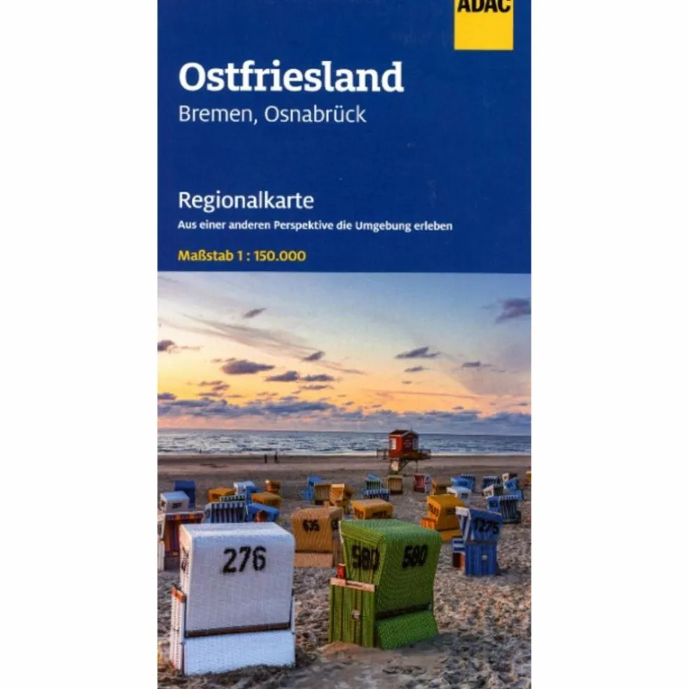 ADAC REGIONALKARTE 04 OSTFRIESLAND 1:150.000 - Straßenkarte