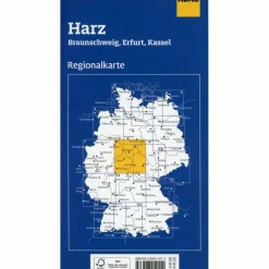 ADAC REGIONALKARTE BLATT 8  HARZ, BRAUNSCHWEIG, ERFURT, KASS - Straßenkarte