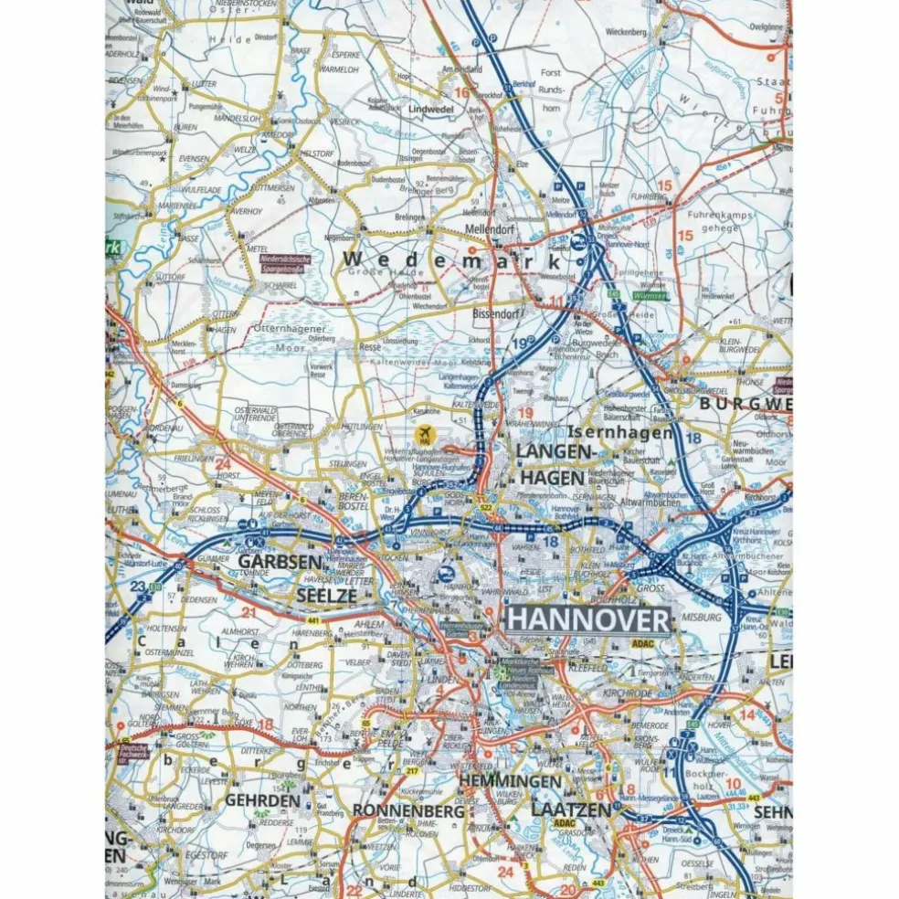 ADAC REGIONALKARTE BLATT 5 HAMBURG, HANNOVER, MAGDEBURG 1:15 - Straßenkarte