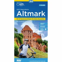 ADFC REGIONALKARTE ALTMARK MIT TOURENVORSCHLÄGEN, 1:75.000 - Fahrradkarte