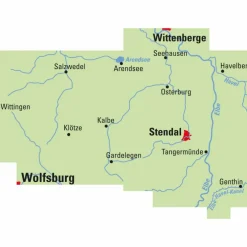 ADFC REGIONALKARTE ALTMARK MIT TOURENVORSCHLÄGEN, 1:75.000 - Fahrradkarte