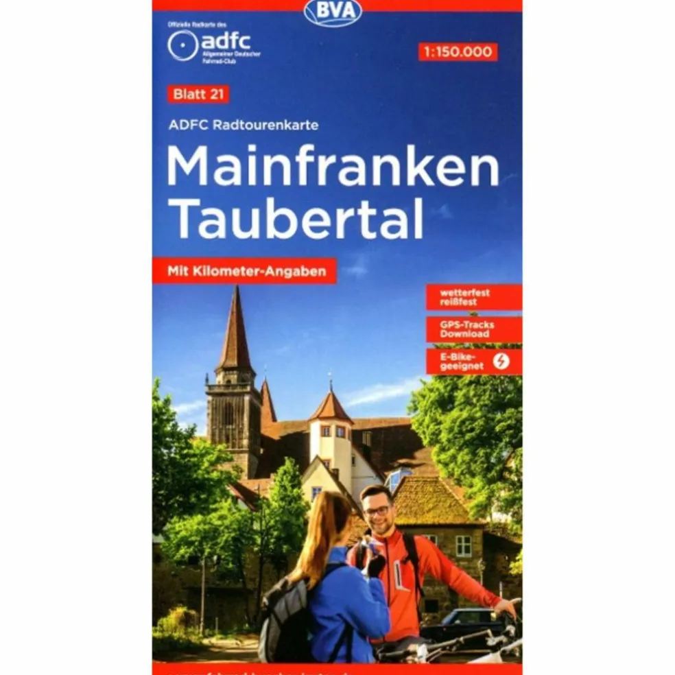 ADFC-RADTOURENKARTE 21 MAINFRANKEN TAUBERTAL 1:150.000 - Fahrradkarte