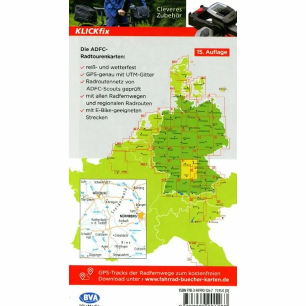 ADFC-RADTOURENKARTE 21 MAINFRANKEN TAUBERTAL 1:150.000 - Fahrradkarte