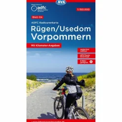 ADFC-RADTOURENKARTE 4 RÜGEN/USEDOM VORPOMMERN 1:150.000 - Fahrradkarte