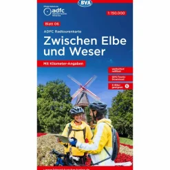 ADFC-RADTOURENKARTE 6 ZWISCHEN ELBE UND WESER 1:150.000 - Fahrradkarte