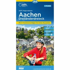 ADFC-REGIONALKARTE AACHEN DREILÄNDERECK, 1:75.000 - Fahrradkarte