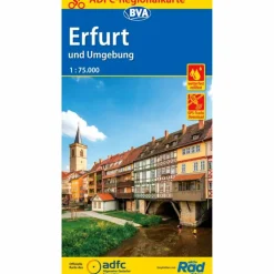 ADFC-REGIONALKARTE ERFURT UND UMGEBUNG - Fahrradkarte