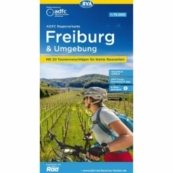 ADFC-REGIONALKARTE FREIBURG UND UMGEBUNG 1:75.000 - Fahrradkarte