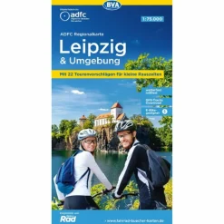 ADFC-REGIONALKARTE LEIPZIG UND UMGEBUNG, 1:75.000 - Fahrradkarte