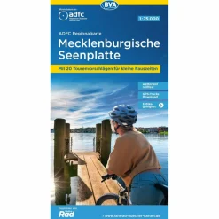 ADFC-REGIONALKARTE MECKLENBURGISCHE SEENPLATTE 1:75.000 - Fahrradkarte
