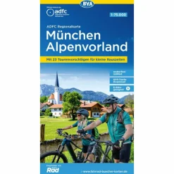 ADFC-REGIONALKARTE MÜNCHEN ALPENVORLAND, 1:75.000 - Fahrradkarte