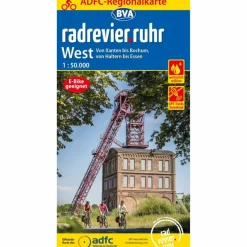 ADFC-REGIONALKARTE RADREVIER.RUHR WEST, 1:50.000 - Fahrradkarte