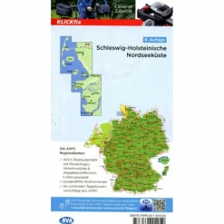 ADFC-REGIONALKARTE SCHLESWIG-HOLSTEINISCHE NORDSEEKÜSTE - Fahrradkarte