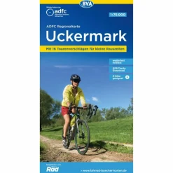 ADFC-REGIONALKARTE UCKERMARK, 1:75.000, MIT TAGESTOUREN - Fahrradkarte
