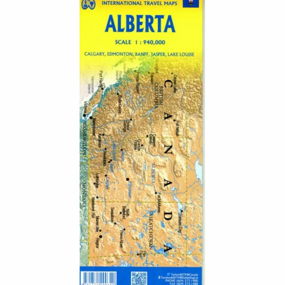 ALBERTA & BRITISH COLUMBIA - Straßenkarte