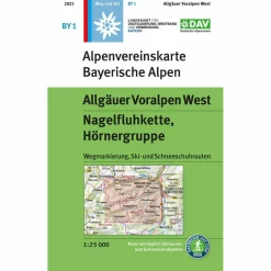 ALLGÄUER VORALPEN WEST, NAGELFLUHKETTE, HÖRNERGRUPPE - Wanderkarte