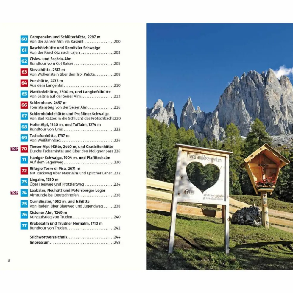 ALM- UND HÜTTENWANDERN SÜDTIROL OST - Wanderführer