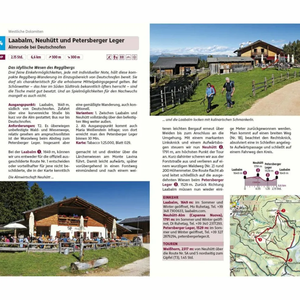 ALM- UND HÜTTENWANDERN SÜDTIROL OST - Wanderführer