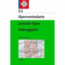 ALPENVEREINSKARTE BLATT 3/2 LECHTALER ALPEN, ARLBERGGEBIET - Wanderkarte