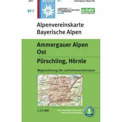 AMMERGAUER ALPEN OST, PÜRSCHLING, HÖRNLE - Wanderkarte
