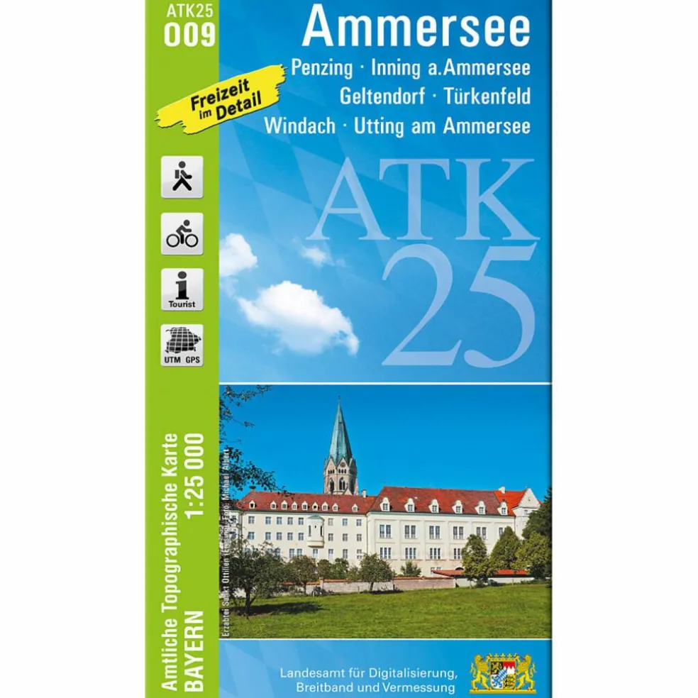 AMMERSEE 1 : 25 000 - Wanderkarte
