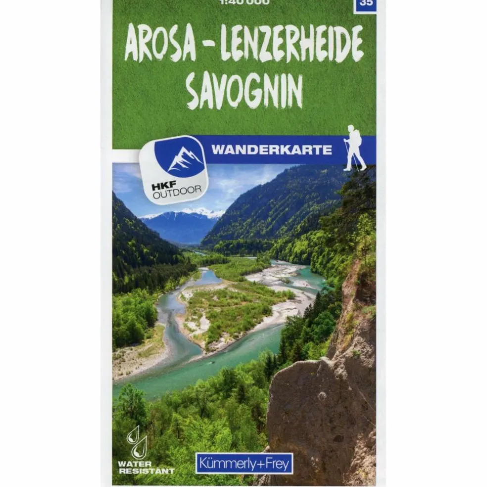 AROSA - LENZERHEIDE - SAVOGNIN 35 WANDERKARTE 1:40 000 MATT - Wanderkarte