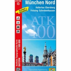 ATK100-13 MÜNCHEN NORD (AMTLICHE TOPOGRAPHISCHE KARTE) - Wanderkarte