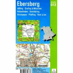 ATK25-O13 EBERSBERG (AMTLICHE TOPOGRAPHISCHE KARTE 1:25000) - Wanderkarte