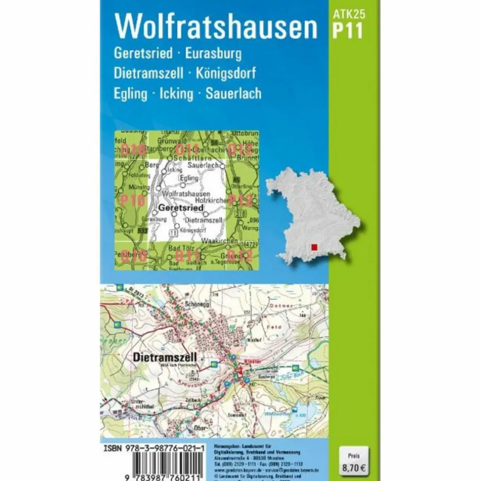 ATK25-P11 WOLFRATSHAUSEN - Wanderkarte