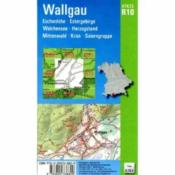 ATK25-R10 WALLGAU (AMTLICHE TOPOGRAPHISCHE KARTE 1:25000) - Wanderkarte