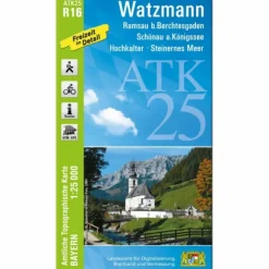 ATK25-R16 WATZMANN (AMTLICHE TOPOGRAPHISCHE KARTE 1:25000) - Wanderkarte
