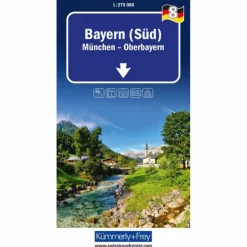BAYERN (SÜD) NR. 8 REGIONALKARTE DEUTSCHLAND 1:275 000 - Straßenkarte