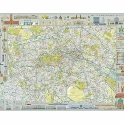 BERLINER WAHRZEICHENPLAN - Stadtplan