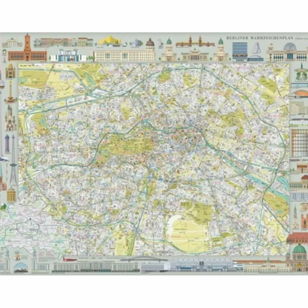 BERLINER WAHRZEICHENPLAN - Stadtplan
