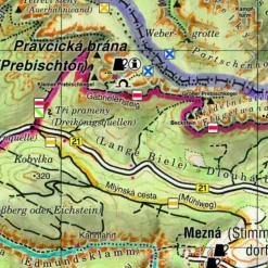 BÖHMISCHE SCHWEIZ - Wanderkarte