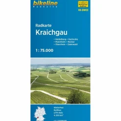 BIKELINE RADKARTE KRAICHGAU 1:75.000 - Fahrradkarte