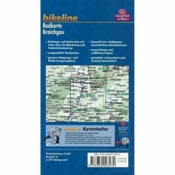 BIKELINE RADKARTE KRAICHGAU 1:75.000 - Fahrradkarte