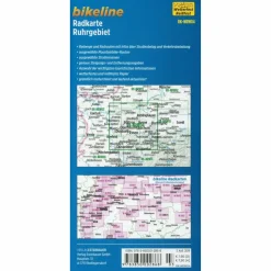 BIKELINE RADKARTE RUHRGEBIET 1 : 75 000 - Fahrradkarte