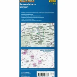 BIKELINE RADWANDERKARTE STUTTGART 1 : 60 000 - Fahrradkarte